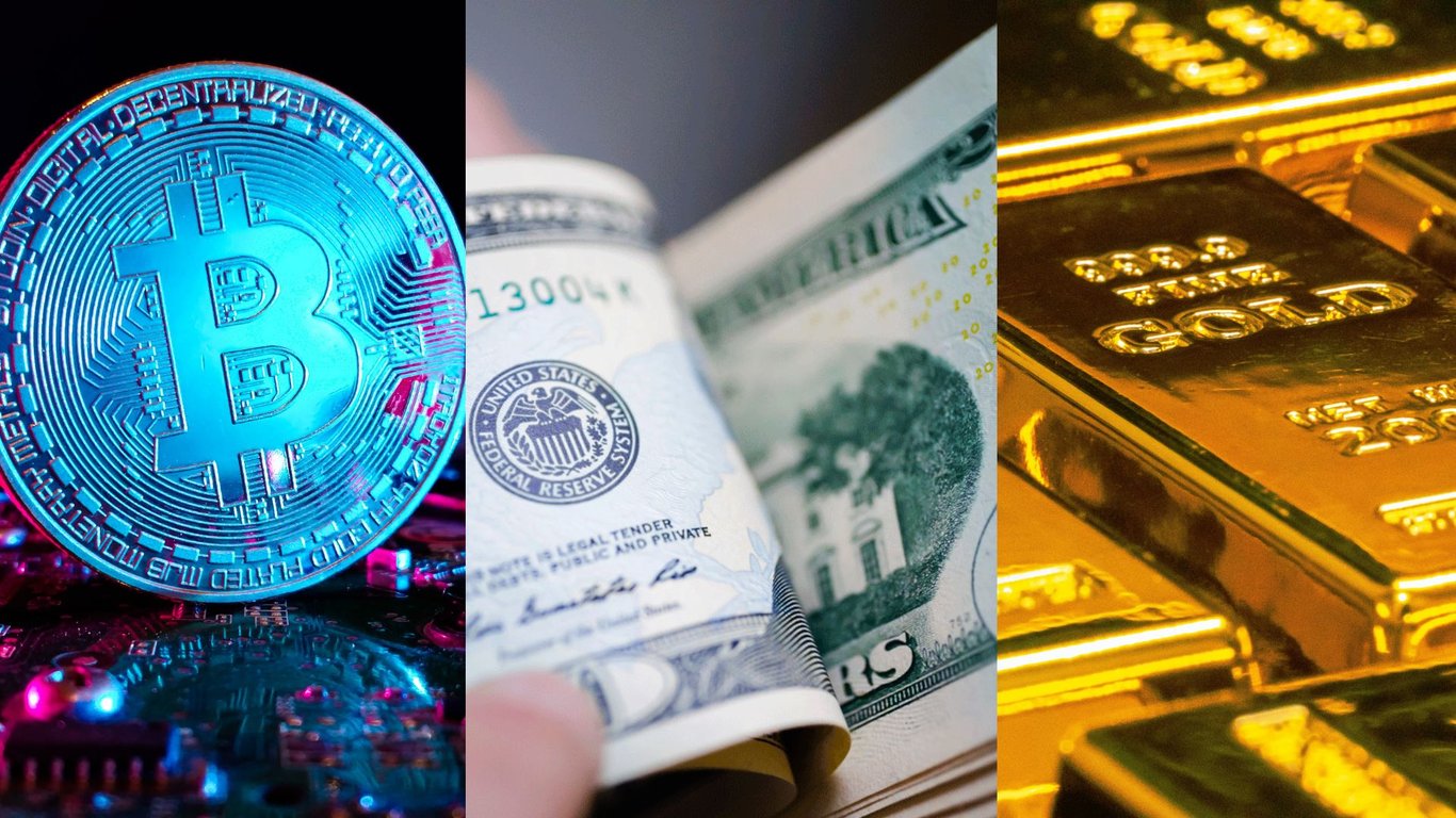 Dólar, ouro e bitcoin estão entre os melhores investimentos em 2024