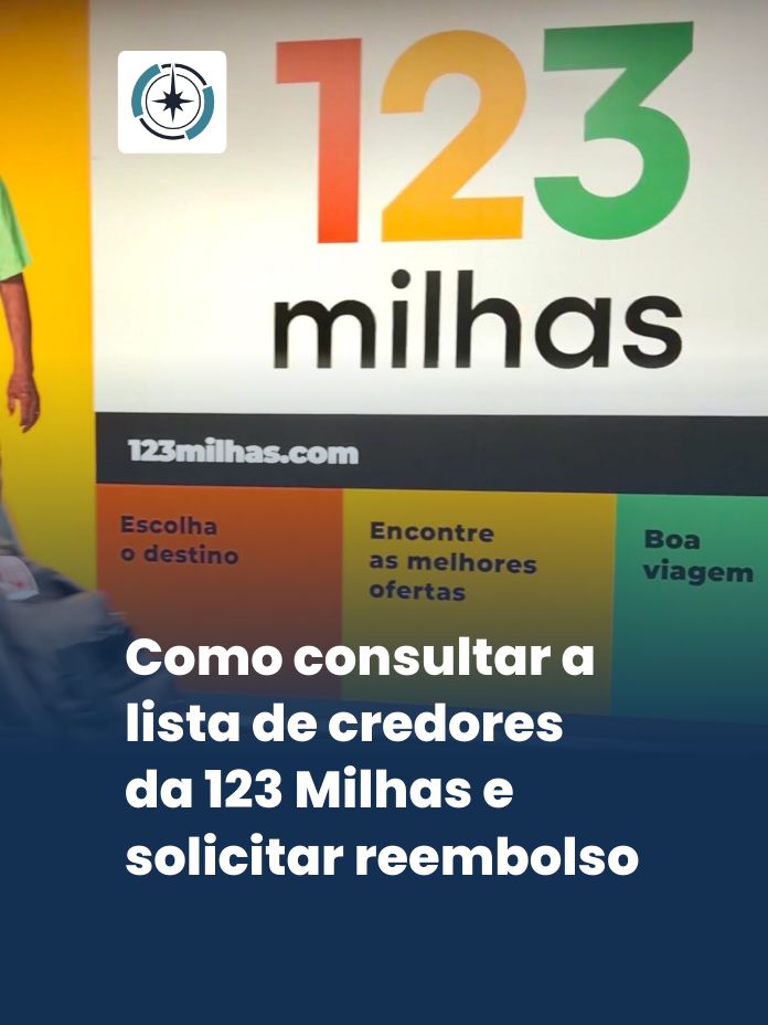 Como consultar a lista de credores da 123 Milhas e solicitar reembolso