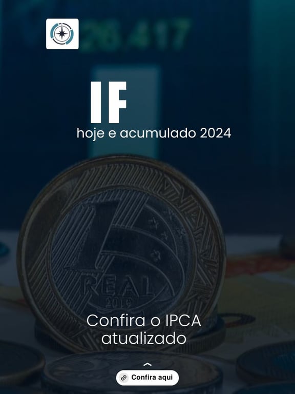 IPCA hoje e acumulado 2024. Veja agora