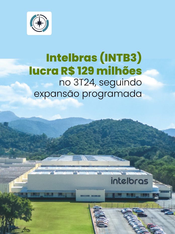 Intelbras (INTB3) lucra R$ 129 milhões no 3T24, seguindo expansão programada