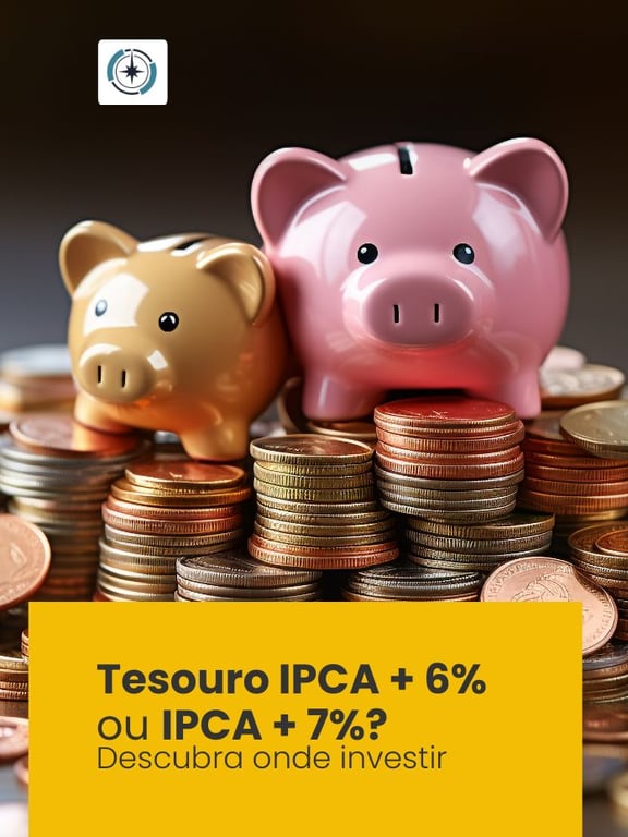 Tesouro IPCA + 6% ou IPCA + 7%? Descubra onde investir