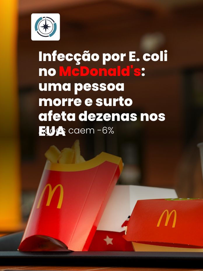 Infecção por E. coli no McDonalds: uma pessoa morre e surto afeta dezenas nos EUA