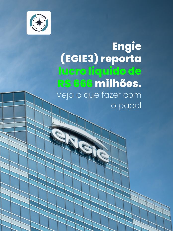 Engie (EGIE3) reporta lucro líquido de R$ 666 milhões.