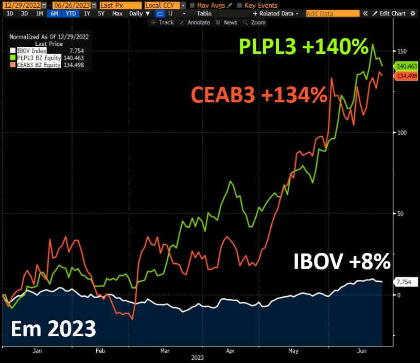 Ações da C&A sobem 134% e da Plano&Plano avançam 140% em 2023