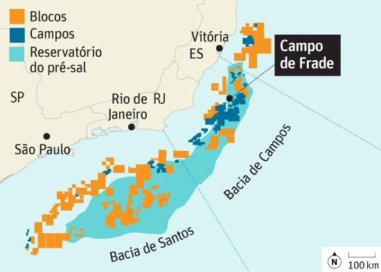 Localização do Campo de Frade.